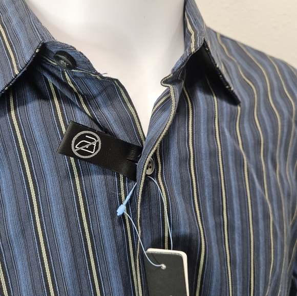 Van Heusen Studio slim fit men's button longsleeve large - Picture 2 of 6